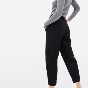 Everlane Black Canvas Barrel / Arc Leg Pants